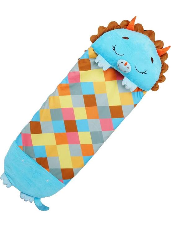 Other - Happy Nappers Plush Pillow and Sleepy Sack Large Blue Triceratops